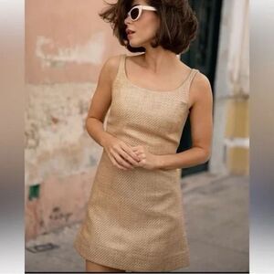 Antonio Melani The Style Bungalow Manana Scoop Neck Raffia Mini Dress 10